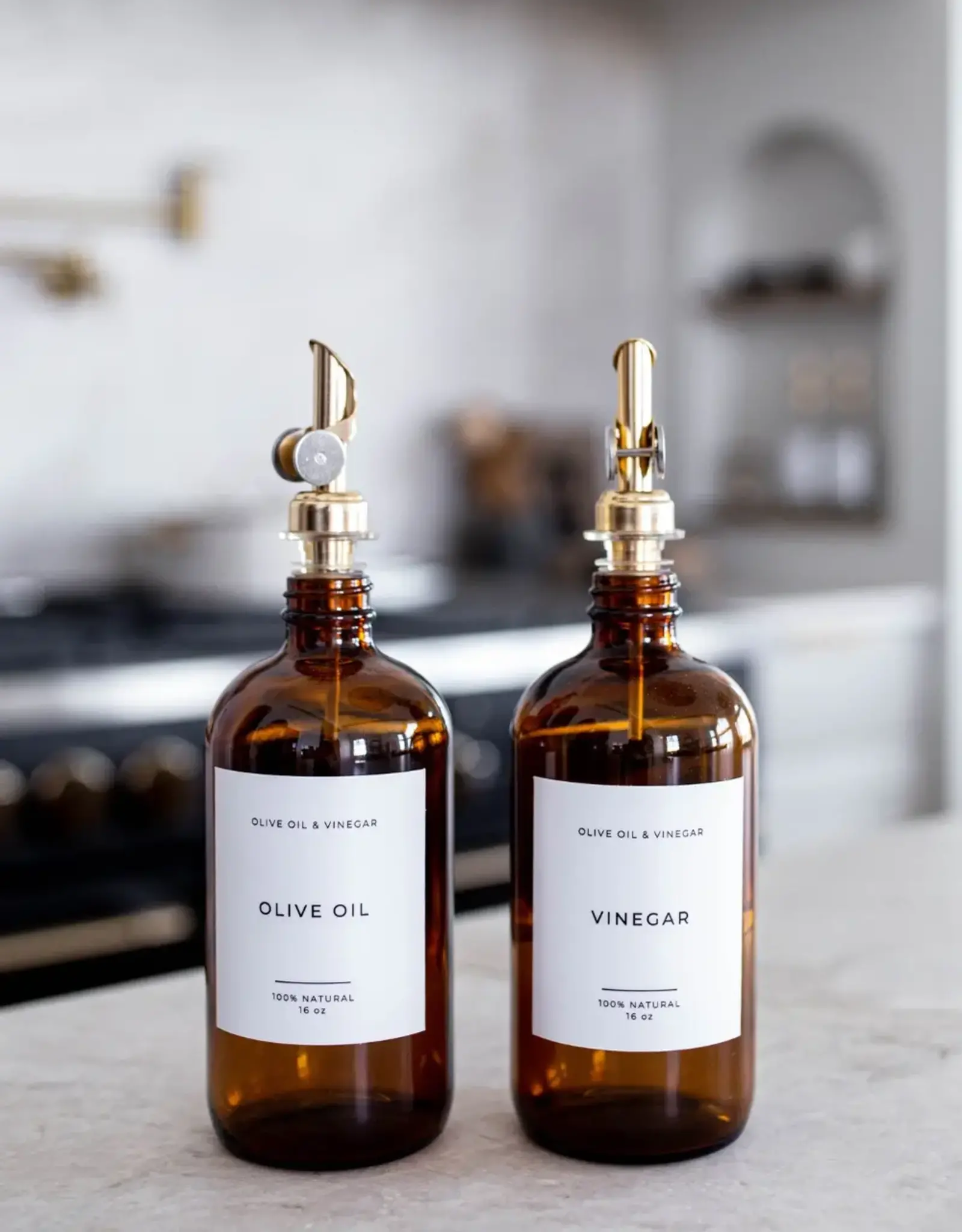 Oil and Vinegar Glass Bottles