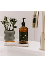 16oz Amber Glass Soap Dispenser