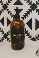 16oz Amber Glass Soap Dispenser