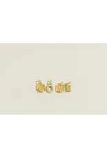 Letter Cubic Zirconia Charm