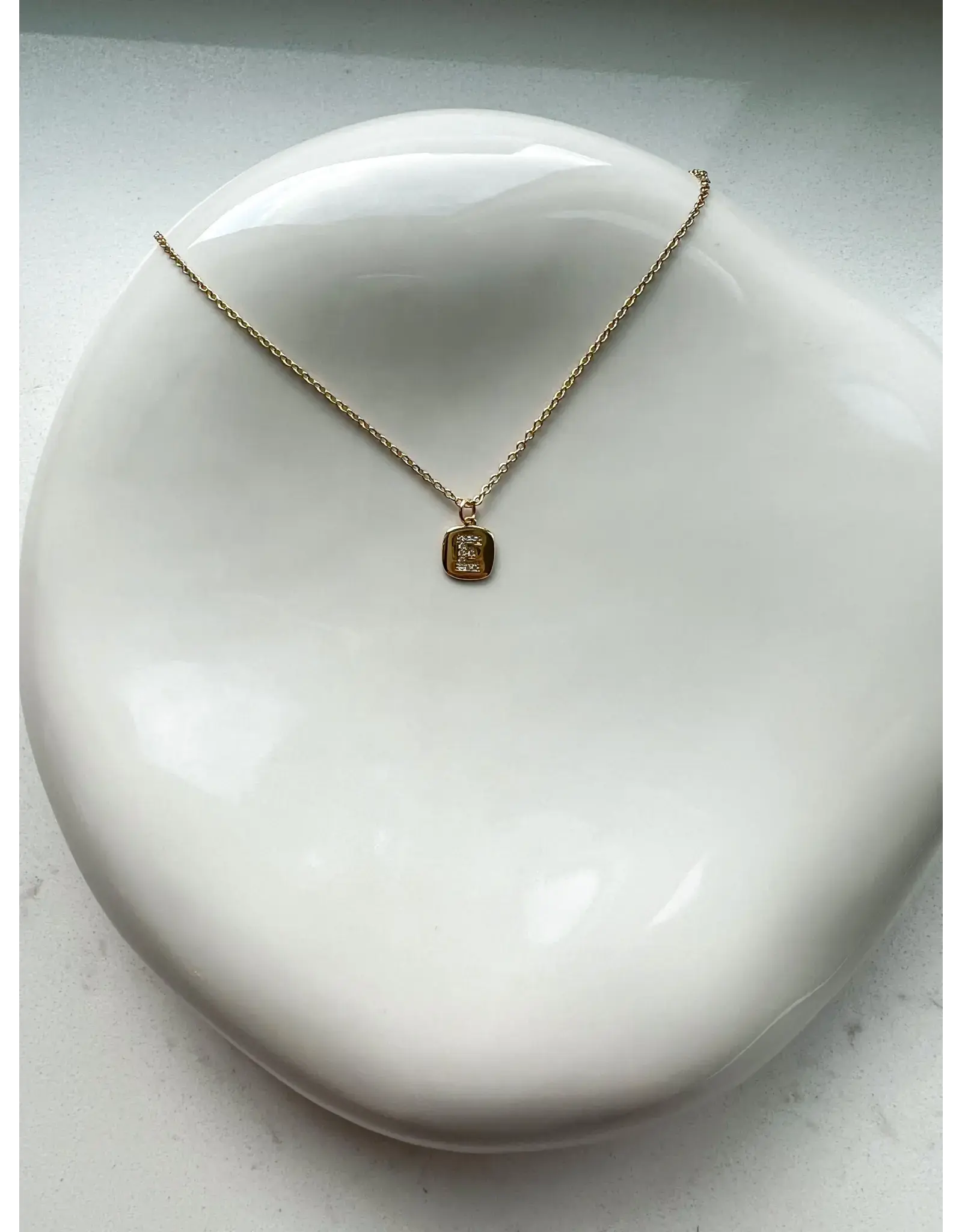 Letter Cubic Zirconia Charm