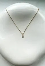 Letter Cubic Zirconia Necklace