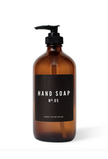 16oz Amber Glass Soap Dispenser