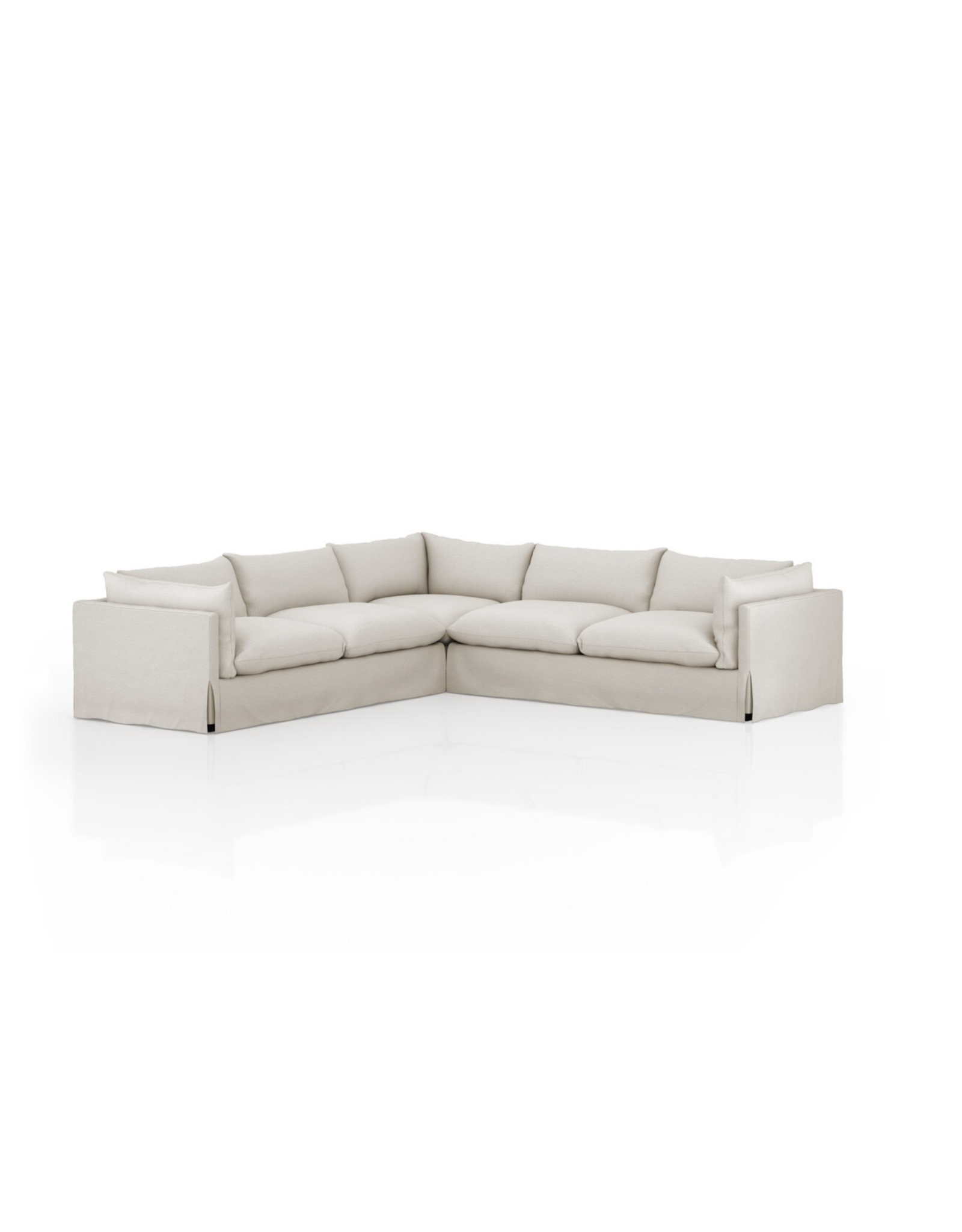 Habitat Slipcover 3pc Sectional in Valley Nimbus-122"