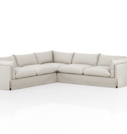 Habitat Slipcover 3pc Sectional in Valley Nimbus-122"