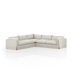 Habitat Slipcover 3pc Sectional in Valley Nimbus-122"