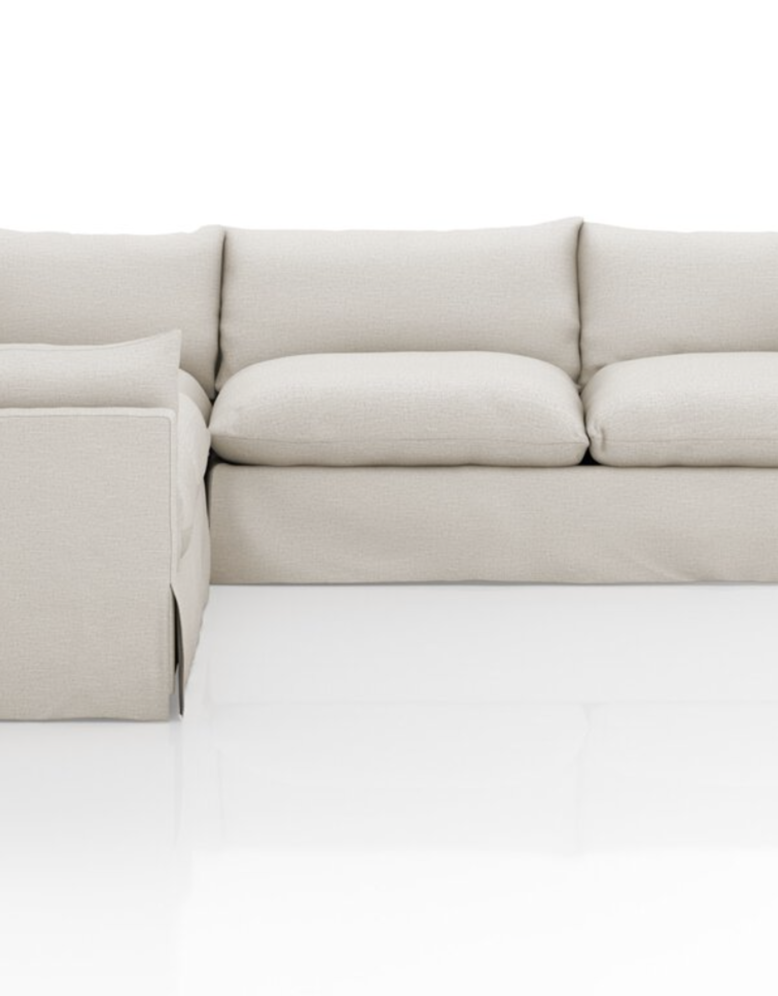 Habitat Slipcover 3pc Sectional in Valley Nimbus-122"
