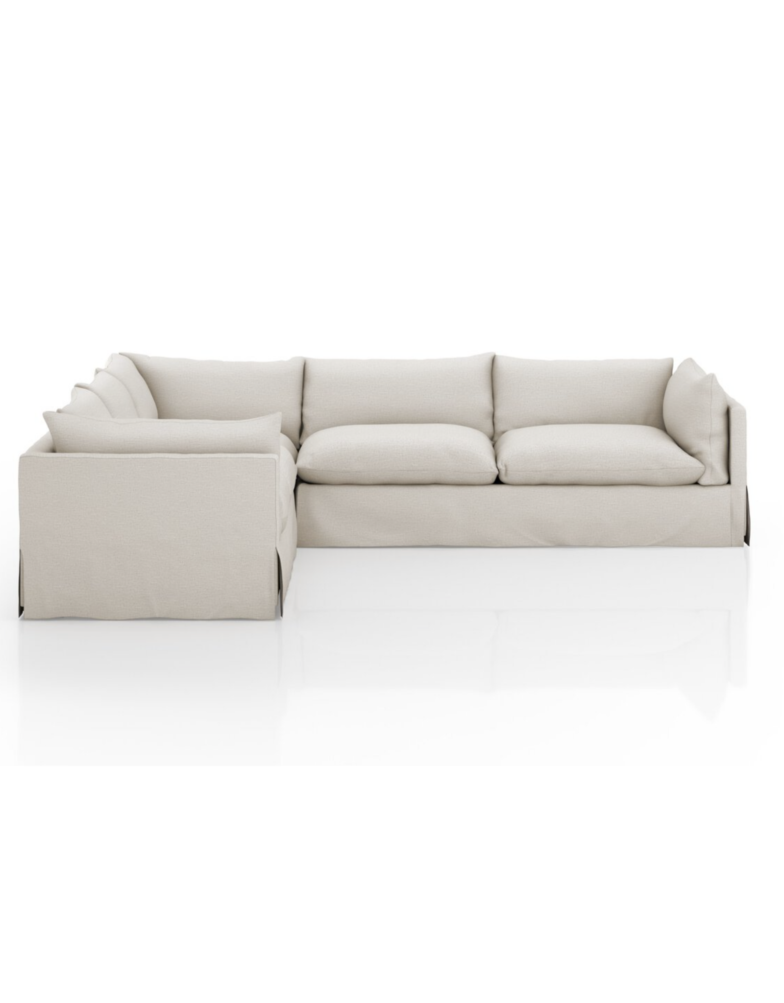 Habitat Slipcover 3pc Sectional in Valley Nimbus-122"