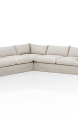 Habitat Slipcover 3pc Sectional in Valley Nimbus-122"