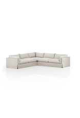 Habitat Slipcover 3pc Sectional in Valley Nimbus-122"