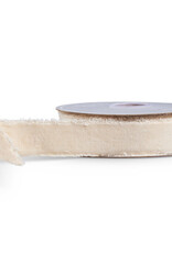 1.5" X 10 Yds Ivory Velvet Ribbon