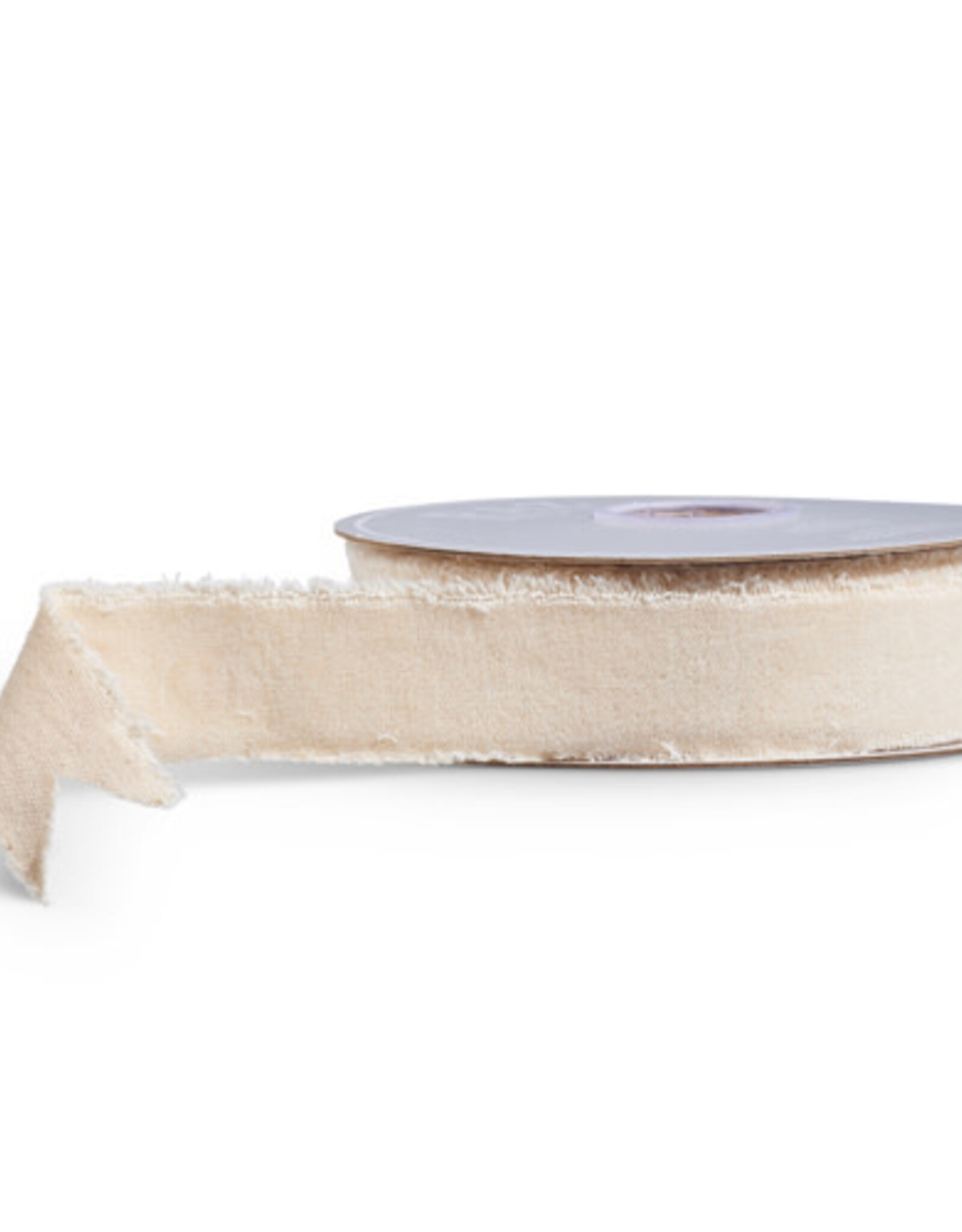 1.5" X 10 Yds Ivory Velvet Ribbon