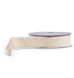 1.5" X 10 Yds Ivory Velvet Ribbon