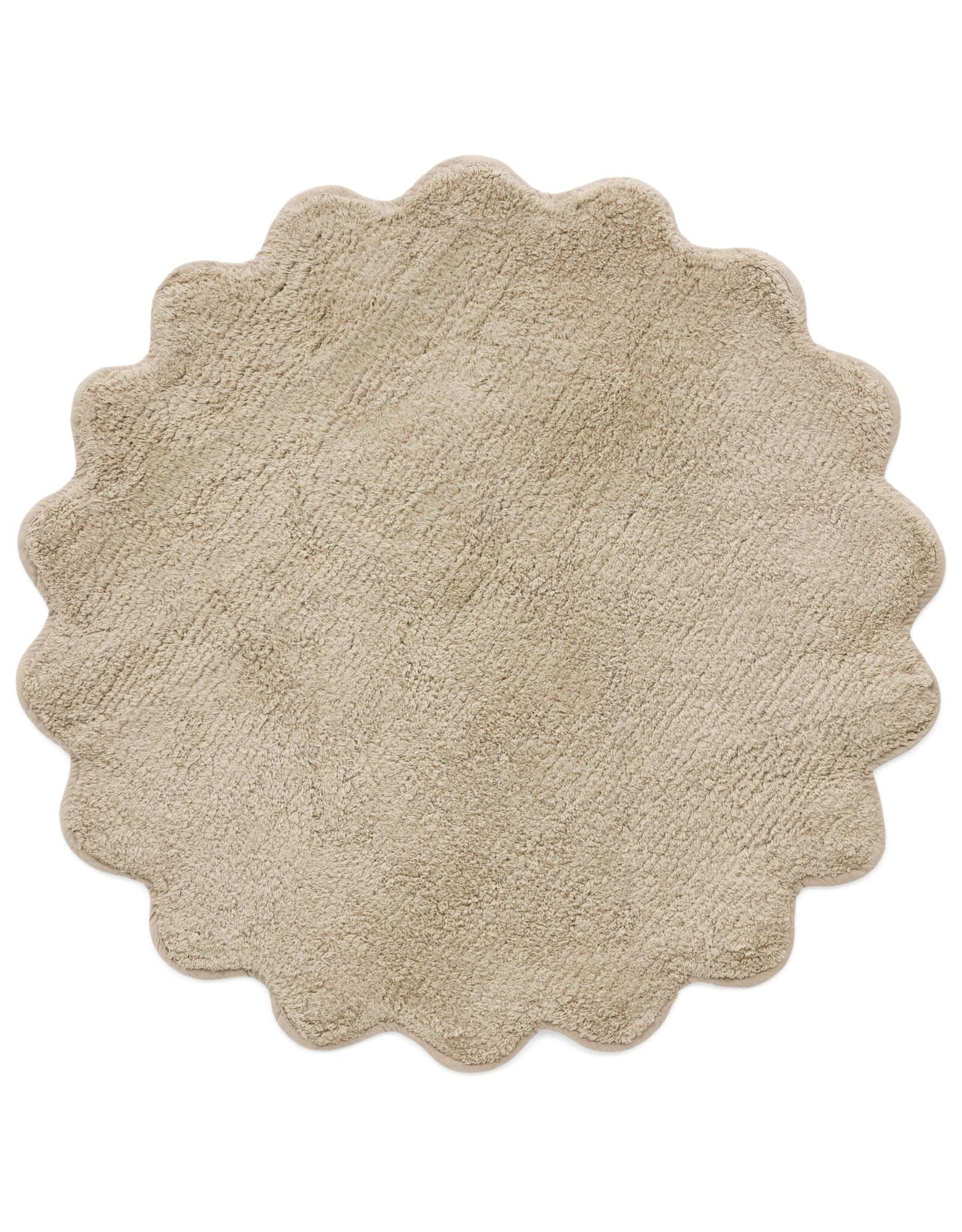 Bathmat Tufted Round Scallop Edge