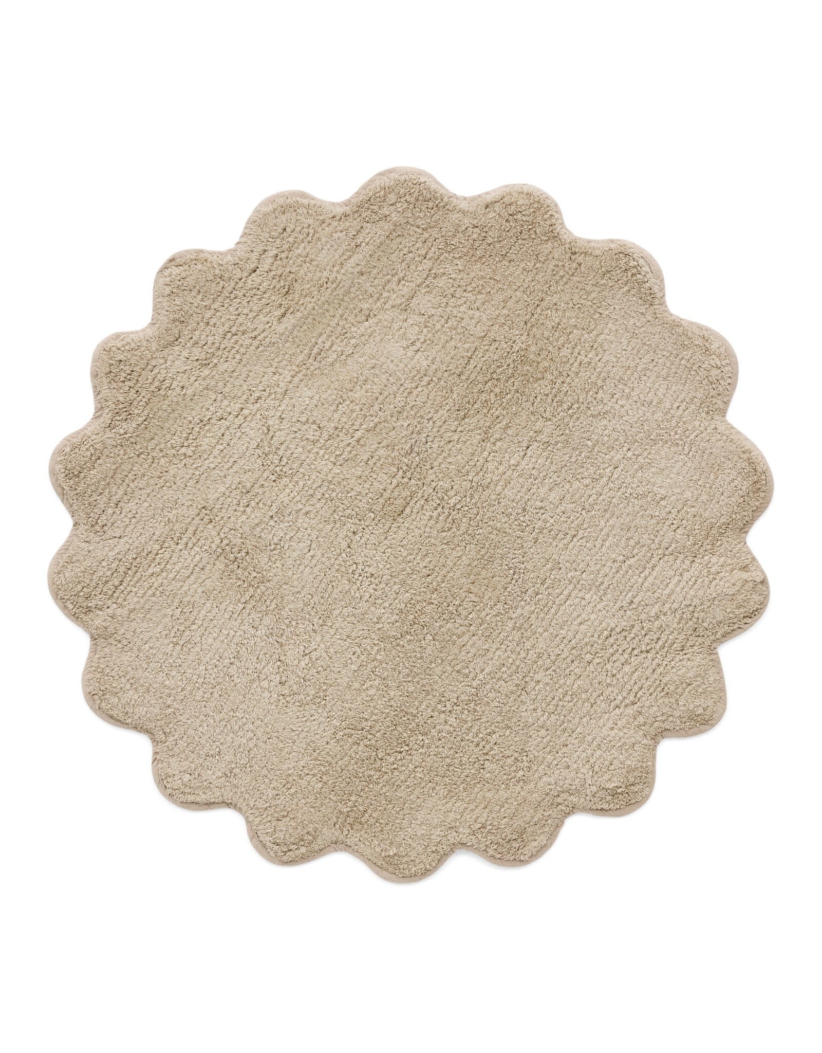 Bathmat Tufted Round Scallop Edge