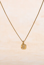 Letter Cubic Zirconia Charm