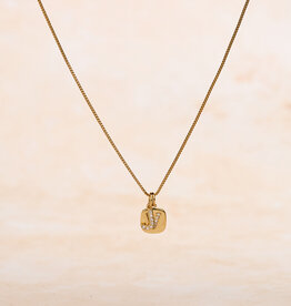 Letter Cubic Zirconia Charm