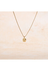 Letter Cubic Zirconia Charm
