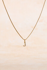 Letter Cubic Zirconia Necklace