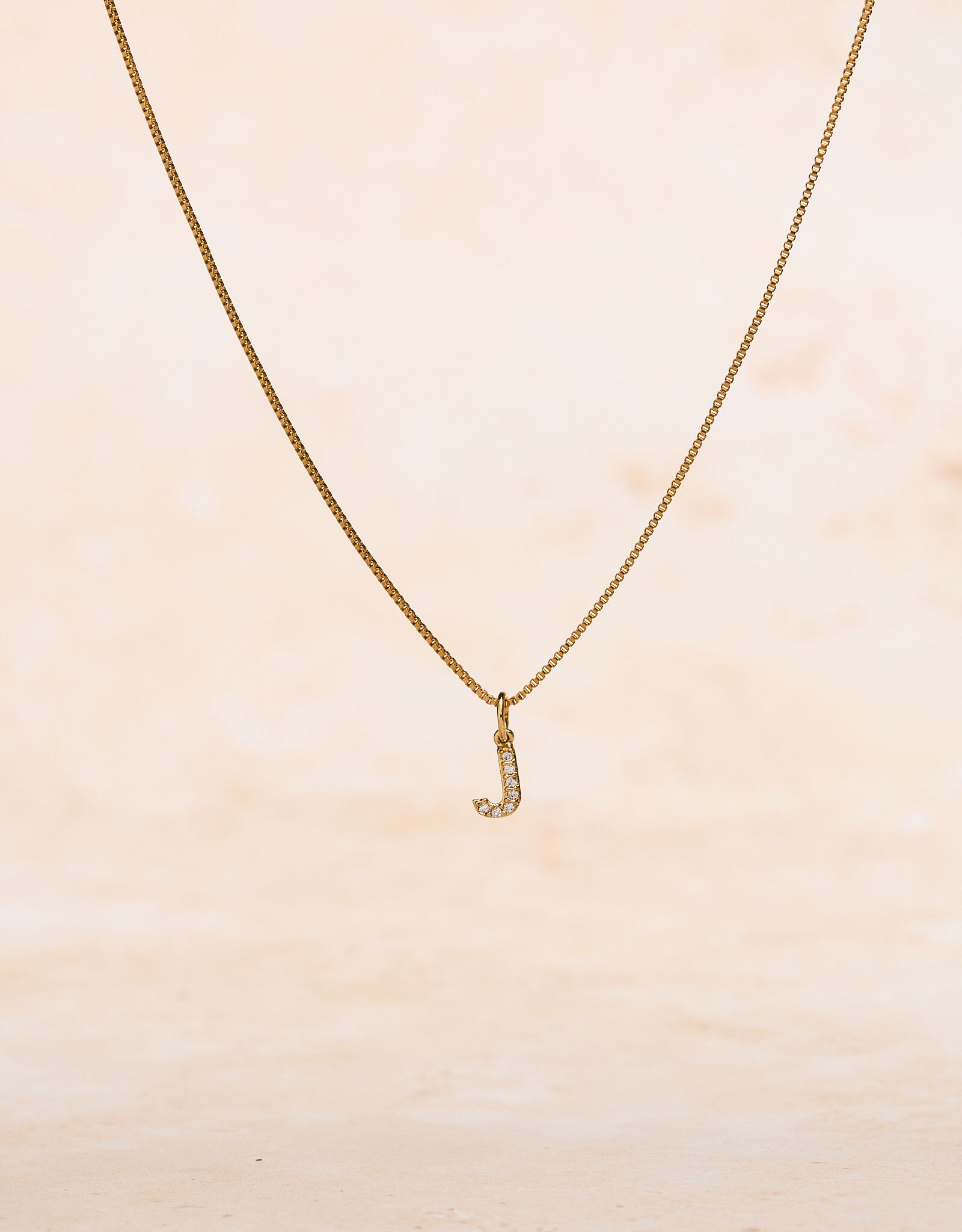 Letter Cubic Zirconia Necklace