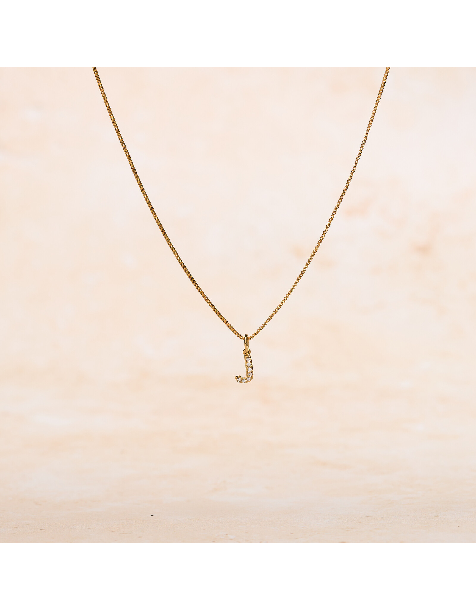Letter Cubic Zirconia Necklace