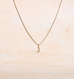 Letter Cubic Zirconia Necklace