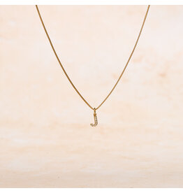 Letter Cubic Zirconia Necklace