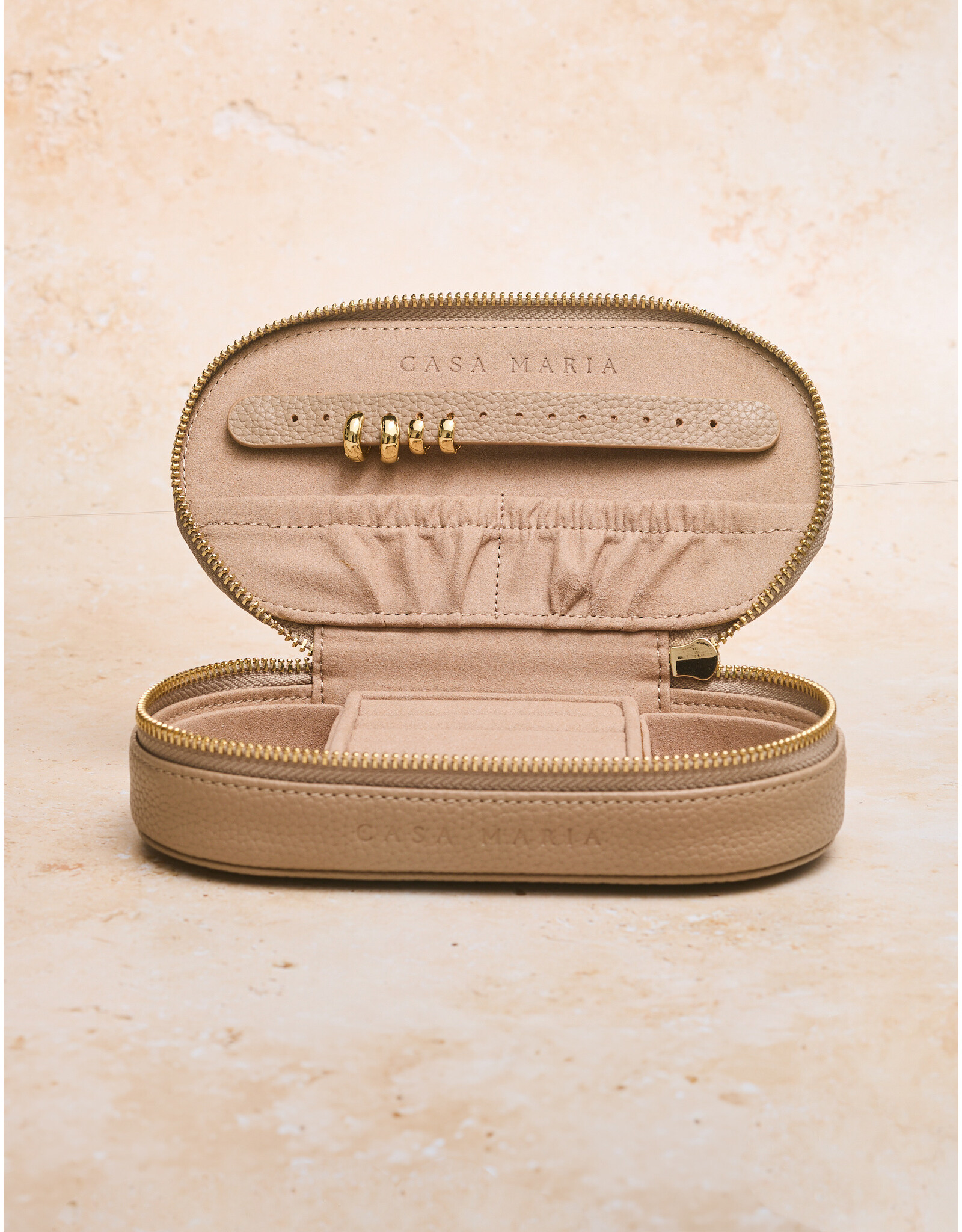 Travel Jewelry Case, Mocha