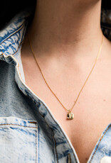 Letter Cubic Zirconia Necklace