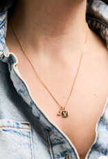 Letter Cubic Zirconia Charm