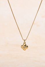 Gold Clove Cubic Zirconia Necklace