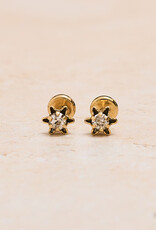 Flower Single Zirconia Studs