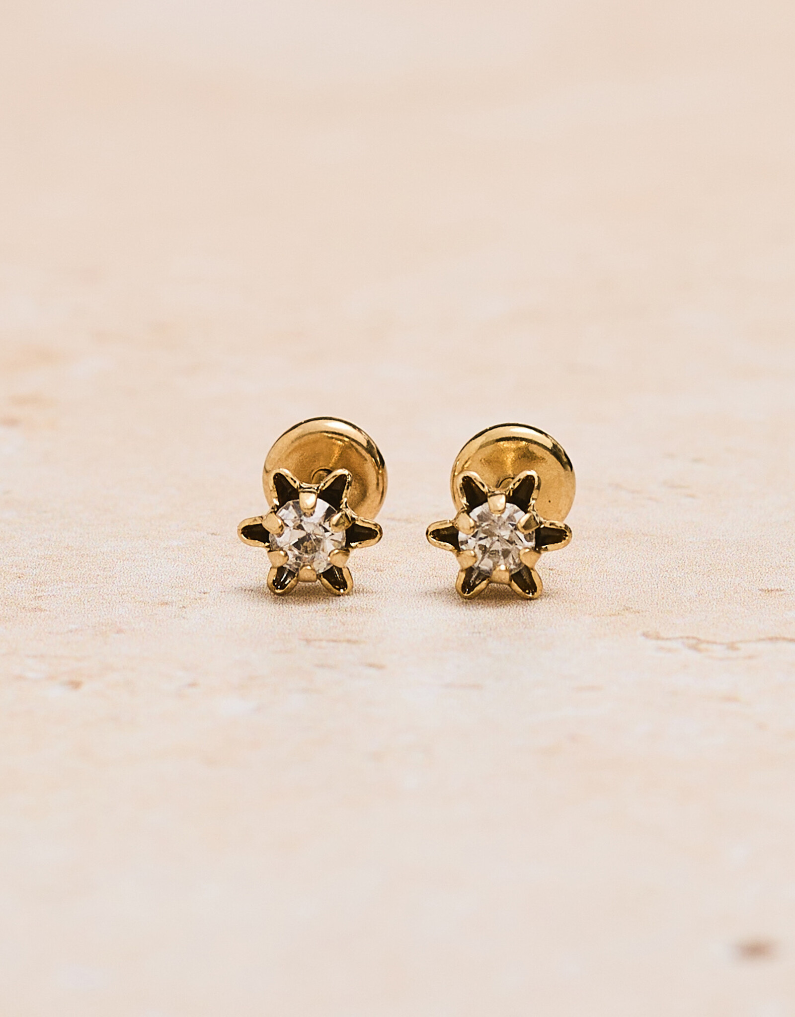 Flower Single Zirconia Studs