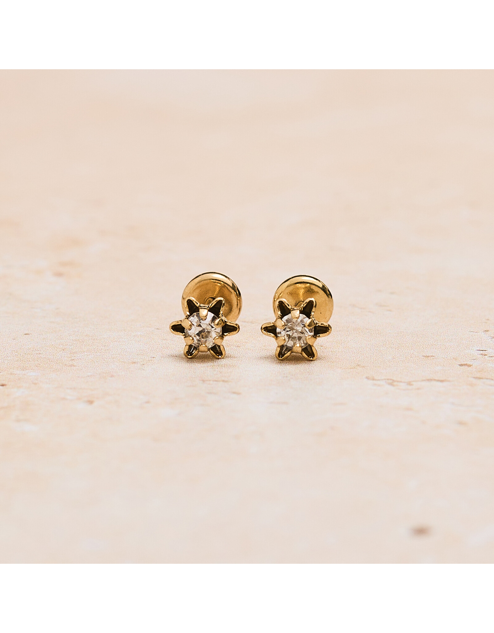 Flower Single Zirconia Studs