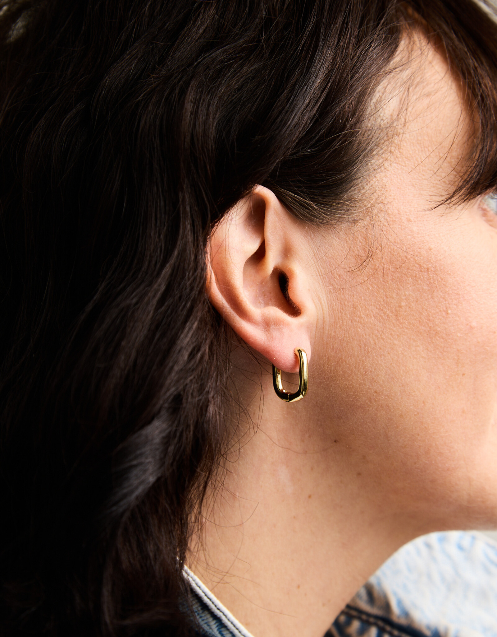 Bold Rectangular Hoops