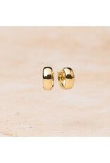 Bold Huggie Hoops, Medium