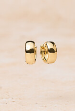 Bold Huggie Hoops, Large