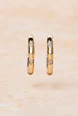 Classic Hoops with Double Zirconia, Small