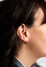 Classic Hoops with Double Zirconia, Small