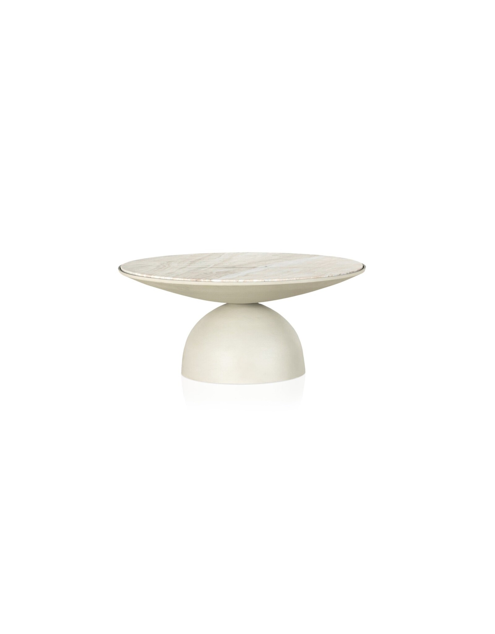 Corbett Coffee Table in Textured Matte White