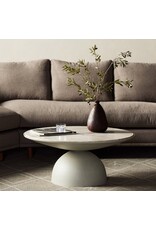 Corbett Coffee Table in Textured Matte White