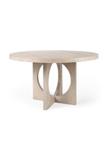 Liesl Round Dining Table in Natural Wood
