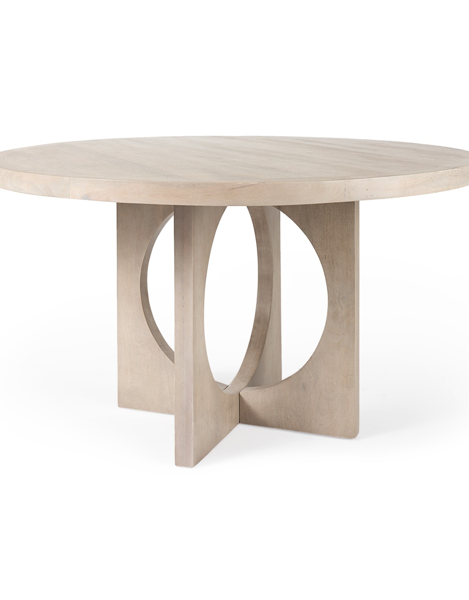Liesl Round Dining Table in Natural Wood