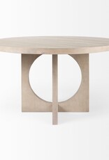 Liesl Round Dining Table in Natural Wood