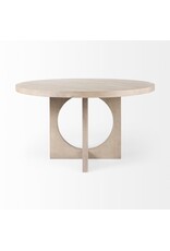 Liesl Round Dining Table in Natural Wood
