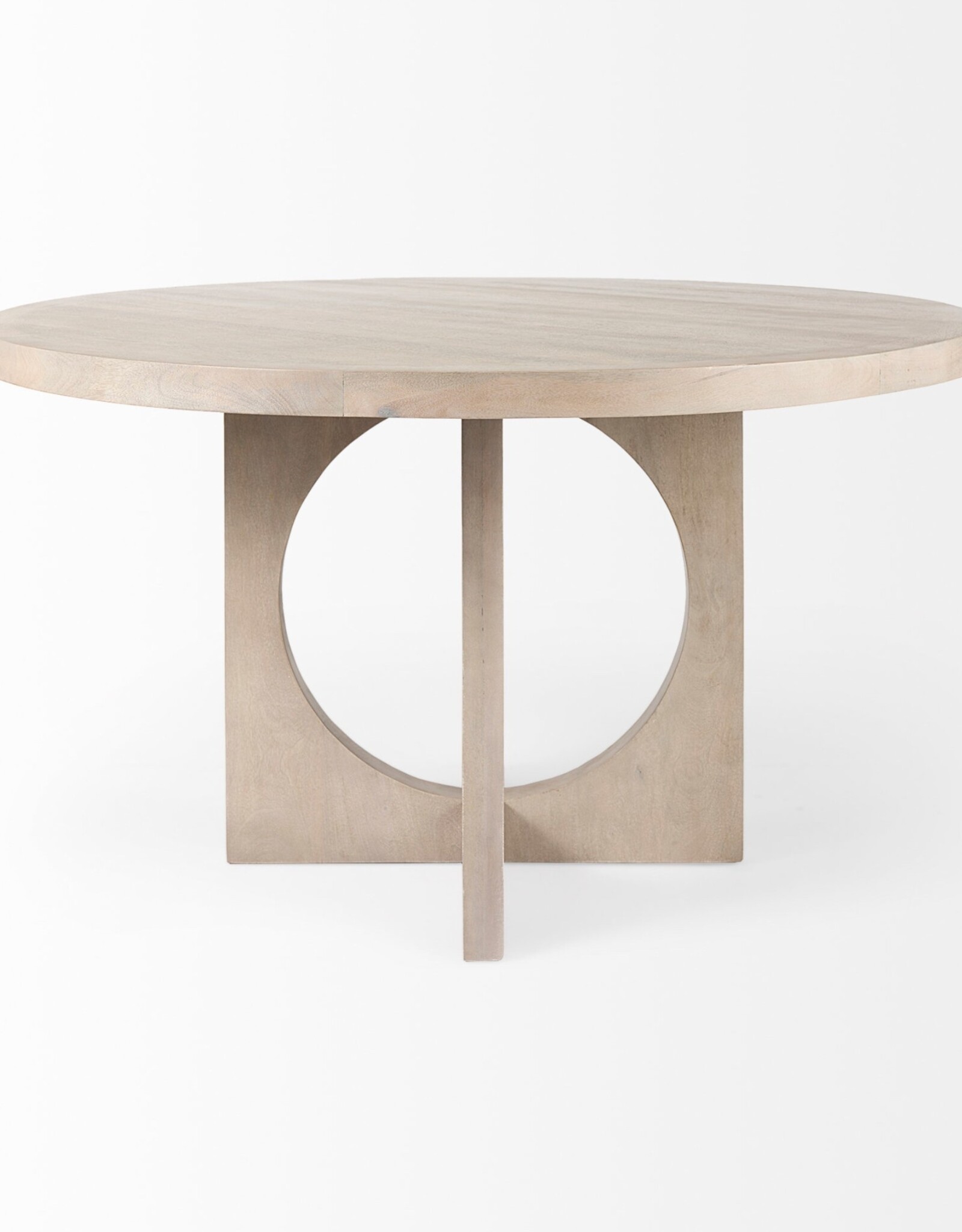 Liesl Round Dining Table in Natural Wood
