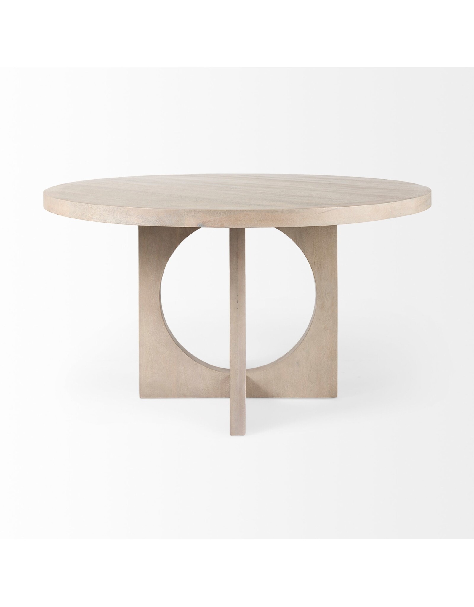 Liesl Round Dining Table in Natural Wood