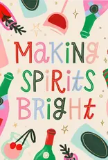 Spirits Bright Christmas Cocktail Napkins - 20ct