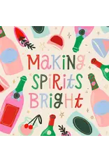 Spirits Bright Christmas Cocktail Napkins - 20ct