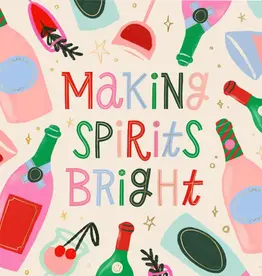 Spirits Bright Christmas Cocktail Napkins - 20ct